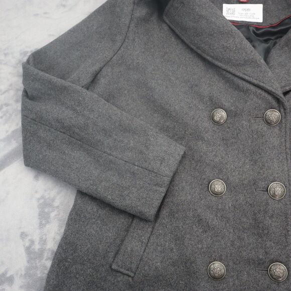 Merona Blazer Womens XXL Black Double Breasted Peak Lapel Long Sleeve Jacket - Picture 11 of 16